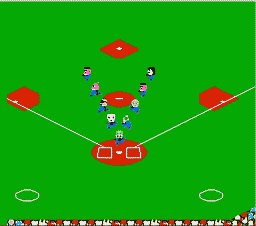 ナインがVの字に並ぶまで待つ